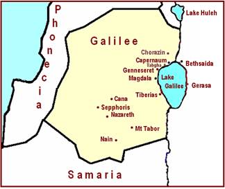 Sea Of Galilee Map During Jesus Time - Best Map of Middle Earth