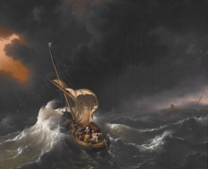 Storm at sea