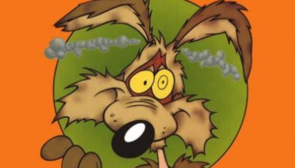 Willie Coyote after being blown up