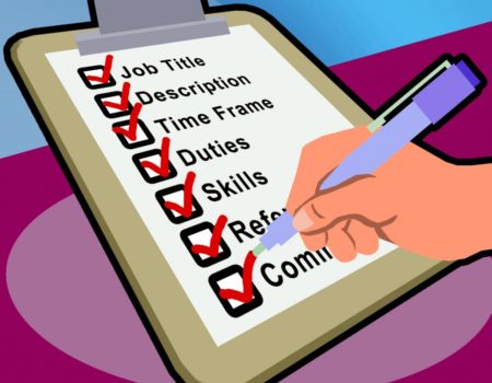checklist for job