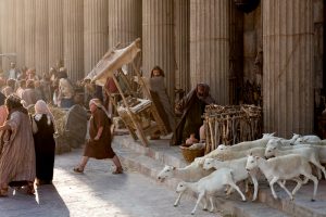 Jesus cleans the temple