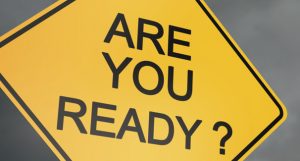 Warning sign saying Are You Ready?