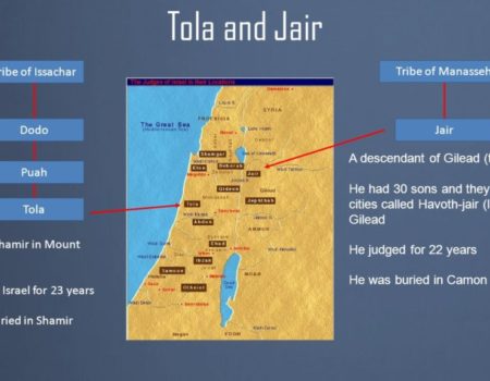 Judges 10:1-5 Tola & Jair
