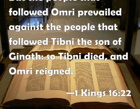 1 Kings 16 Omri
